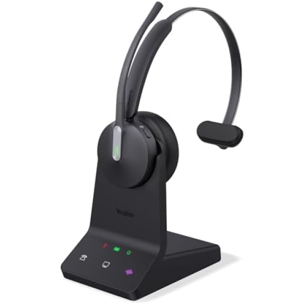 Yealink WH64 Wireless Headset, DECT & Bluetooth Dual-Mode 606 ft Range Headset