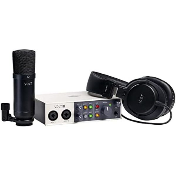 Universal Audio Volt 2 USB Recording Studio Bundle with Audio Interface
