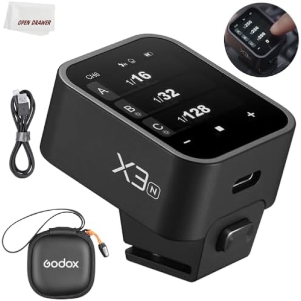 Godox X3N X3 N X3-N Trigger, Godox Flash Trigger, Touch Screen TTL Wireless