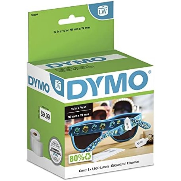 DYMO Authentic LW 2-Up Price Tag Labels, DYMO Labels for LabelWriter Label
