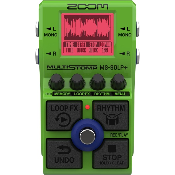 Zoom MS-90LP+ MultiStomp Looper Pedal with 90-Minute Loops, 13-Hour Recording